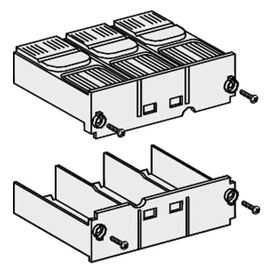 2 Cache-bornes 3 pôles longs pour socle - 29308 schneider electric