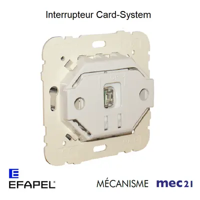 Efapel 21031 - mécanisme interrupteur card-system