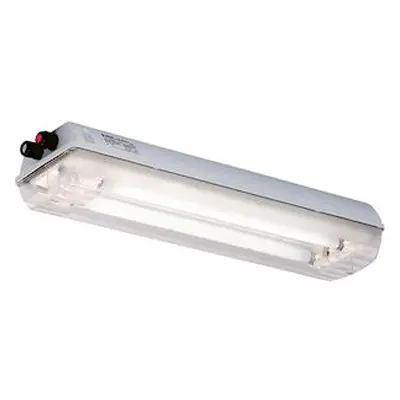 Ellk92 018/18 2/6-2 - luminaire fluo. 2X18w - 2xm25 plast. + Câblage traversant