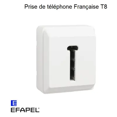 Efapel 37411cbr - prise de téléphone française t8 - série 3700