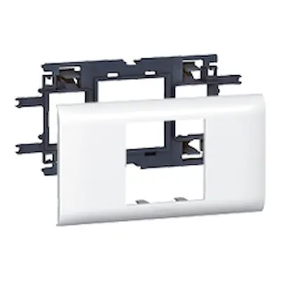 Support mosaic dlp - 2 modules - pour couvercle 65 mm - livré avec plaque de finition