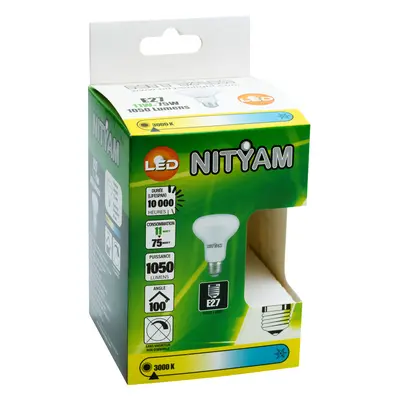 Ampoule led réflecteur r80, culot e27, puissance 11 watts - 119010005 nityam