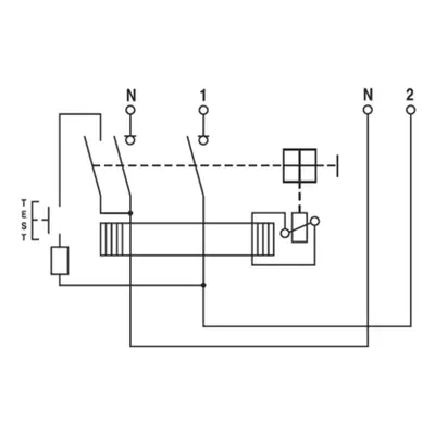 Interrupteur différentiel fpeu ac 2p 25a 30ma unibis.