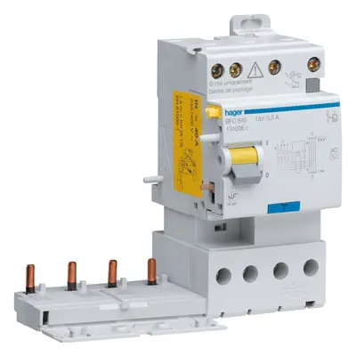 Bloc différentiel double sortie 4p 63a 300ma type haute immunité