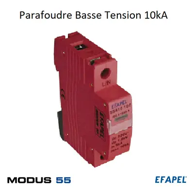 Efapel 554101dc - parafoudre basse tension 1p-230-320v~ 10k