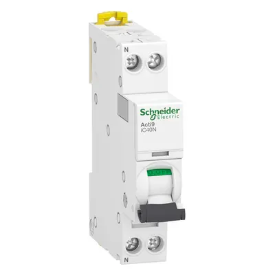Disjoncteur ls clario ic40 une phase plus neutre vingt ampères courbe d six mille ampères ou dix