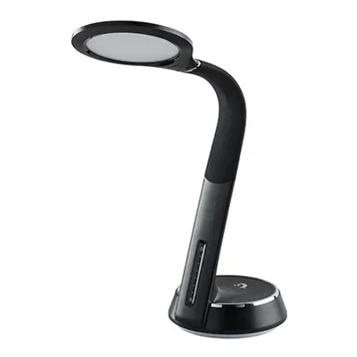 Lampe à poser gamme techno - noir - 10w - 3000k - ip20 - plastique et silicone