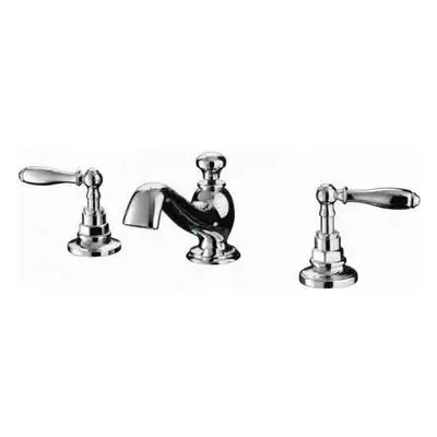 Lavabo ensemble mélangeur lavabo 3 pieces 3 trous chrome