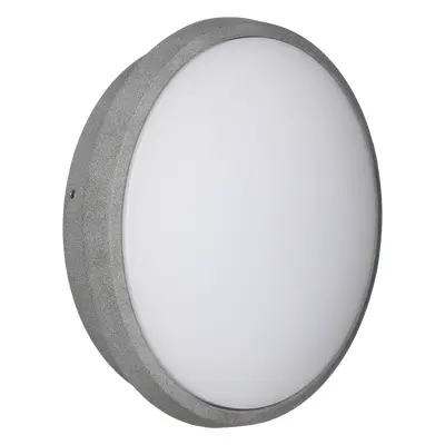 Applique murale luna arlux - ronde - 18w - 3000k - gris