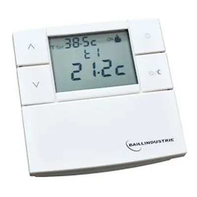 Thermostat digital filaire 3v blanc