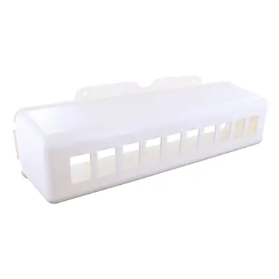 Support pour 10 noyaux rj45 pour bacs d'encastrement plastelbox avec pré-découpes numérotées, fi