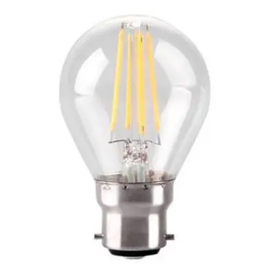 Ampoule led à filament 4 w en forme de balle de golf (non dimmable, 2700 k, b22, 380 lm, transpa