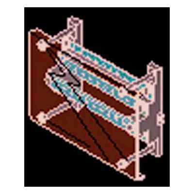 Repartiteur tetrapolaire horizontal - 250a - 600x150x70mm 24 modules pour profil fontionnel - cv