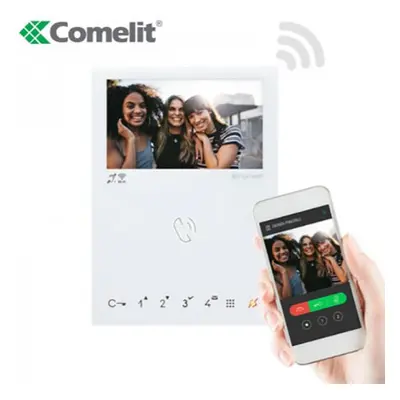 Interphone - moniteur mini mains libres pour les systèmes vip - comelit 6742w