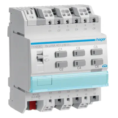 Module de sortie 6x 16a /230v~, knx