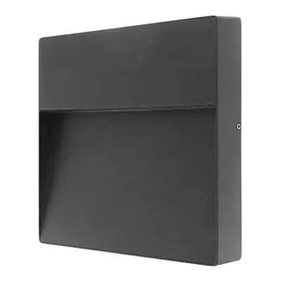 Applique murale coste 2 8w 910lm 3000k 40° ip54 anthracite