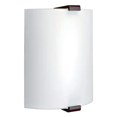 Applique murale e27 60w max., Verre opale, lampe non fournie