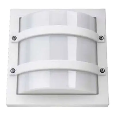 Largo applique murale ou hublot extérieur e27 sans lampe, blanc. Matériau : aluminium, polycarbo