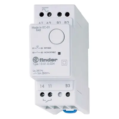 Télerupteur électronique modulaire 1 inverseur 16a 230v ac, commande basse tension, fonction tél