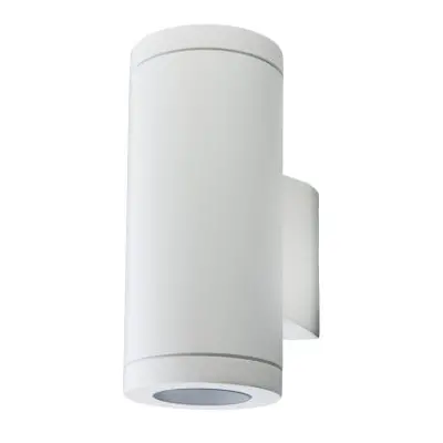 Metro applique murale extérieure, 2xgu10 sans lampe, blanc. Matériau : aluminium classe ii, ip65