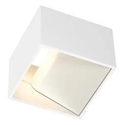 Applique murale logs in, carrée, blanche, 5w led 151321 slv