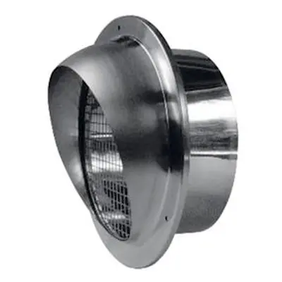 Me inox 160 light- rejet ou prise d'air murale inox faibles pdc diamètre 160