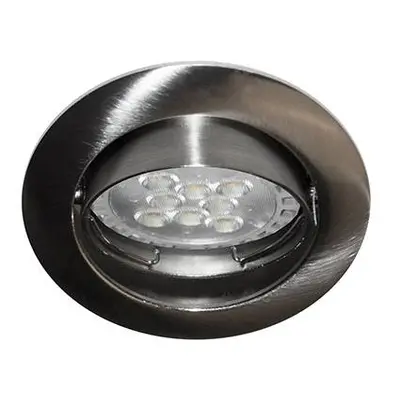 Downlight encastré rond orientable.fixation par ressorts.double bornier automatique.ne nécessite