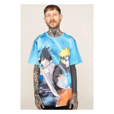 Naruto - Naruto & Sasuke Allover - T-Shirt - multicolore - 100% Coton,Jersey