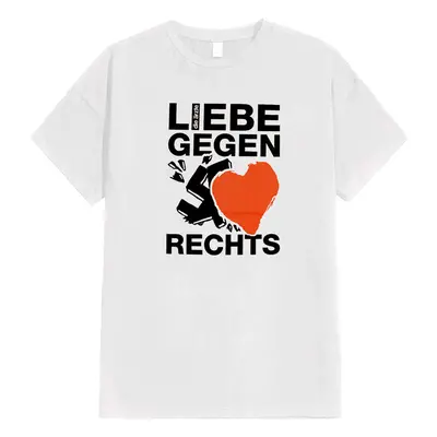 Die Ärzte - Liebe Gegen Rechts White - T-Shirt - blanc - 100% coton biologique,Jersey