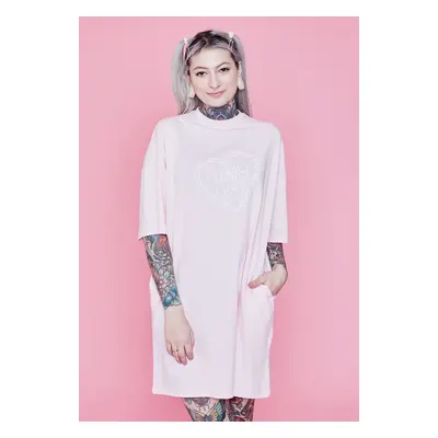 Clearly Ugly - Forever And Always Pastel Love Pastellrosa - Robe - rose - 100% coton biologique,