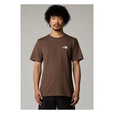 The North Face - Simple Dome Smokey Brown - T-Shirt - marron - 60% coton, 40% polyester,Jersey