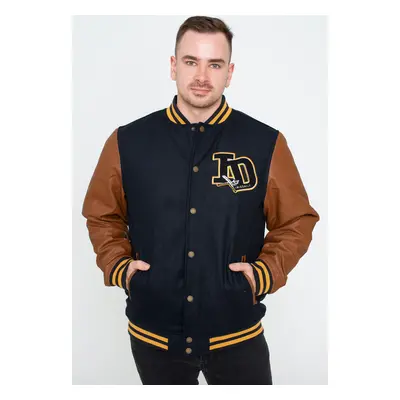 Iriedaily - ID Varsity Marine - Teddy - bleu - Extérieur : 100 % polyester ; Doublure : 100 % po