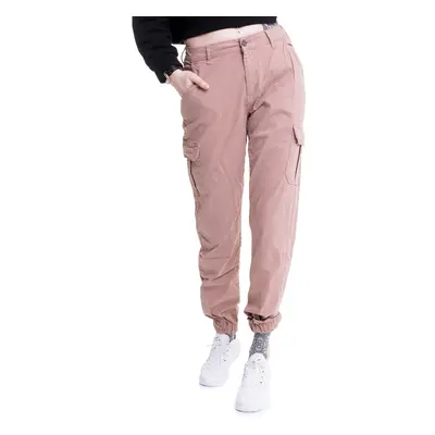 Urban Classics - Ladies High Waist Cargo Duskrose - Pantalons - rose - 98% coton, 2% élasthanne