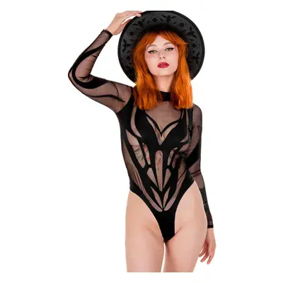 Restyle - Phoenix Bold Contouring Catsuit Black - Body - noir - 90 % nylon, 10 % élasthanne,Engr