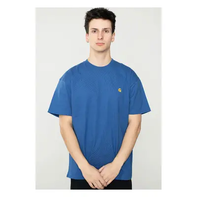 Carhartt WIP - Chase Liberty/Gold - T-Shirt - bleu - 100% Coton,Jersey