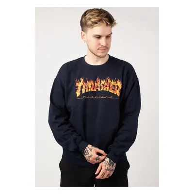 Thrasher - Inferno Navy - Pull - bleu - 50% coton, 50% polyester,Transpirer