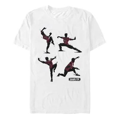 Shang-Chi - Karate Poses White - T-Shirt - blanc - 100% Coton,Jersey