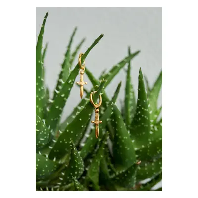 Wildcat - Little Sword Gold - Boucles d'oreilles - jaune - Acier inoxydable,Métal