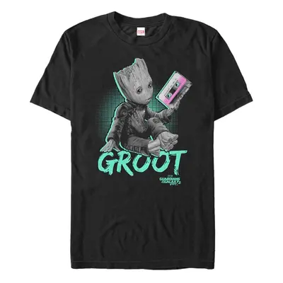 Guardians Of The Galaxy - Neon Baby Groot - T-Shirt - noir - 100% Coton,Jersey