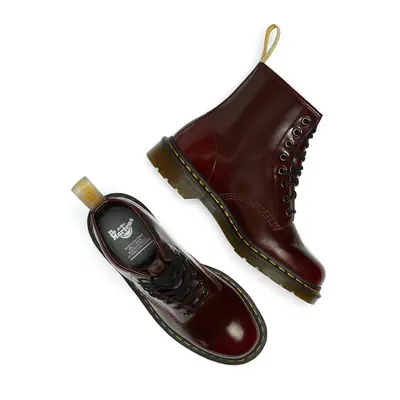 Dr. Martens - Vegan 1460 Cherry Red Oxford Rub Off Red - Chaussures - rouge - Synthetic/Textile/