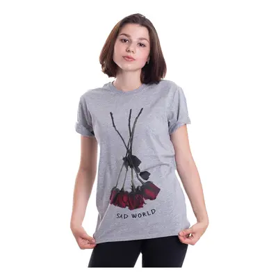 Dark Moon - Roses Heather Grey - T-Shirt - gris - 100% Coton,Jersey