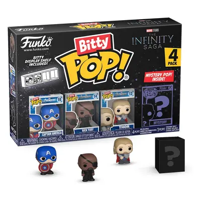 The Avengers - Captain America Bitty POP! 4PK - Funko Pop - multicolore - Vinyle