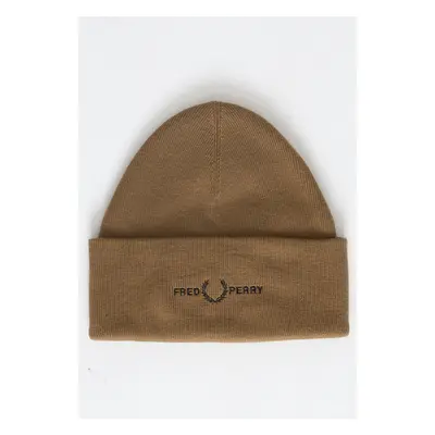 Fred Perry - Graphic Shaded Stone - Bonnet - marron - 55% polyacrylique, 45% coton,Tricots