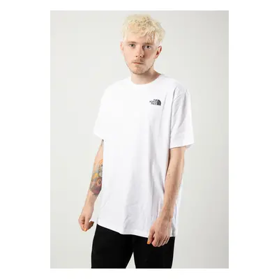 The North Face - Mountain Outline Tnf White/Tnf Black - T-Shirt - blanc - 100% Coton,Jersey