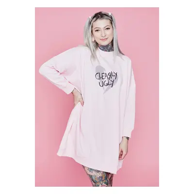 Clearly Ugly - Broken, But Still Cute Sweater Pastellrosa - Robe - rose - 100% coton biologique,