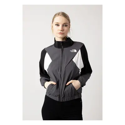 The North Face - Women´s Wind Track Anthracite Grey/White Dune/Tnf Black - Veste de jogging - gr