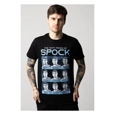 Star Trek - Many Moods Of Spock - T-Shirt - noir - 100% Coton,Jersey