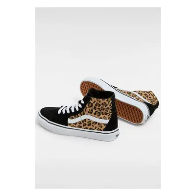 Vans - Sk8 Hi Tapered Animalier Black - Chaussures pour fille - noir - Textile, Leather/Textile/