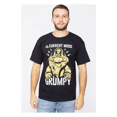 Snow White And The Seven Dwarfs - Thoughtfully Grumpy - T-Shirt - noir - 100% Coton,Jersey