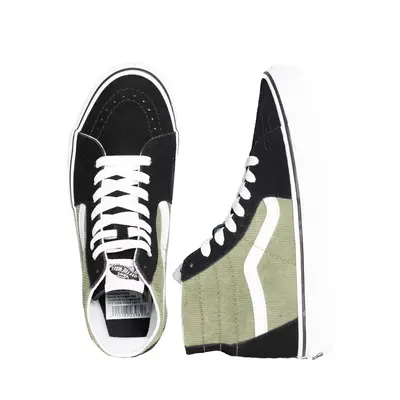 Vans - Sk8-Hi Tapered Mini Cord Green - Chaussures pour fille - vert - Textile, Leather/Textile/